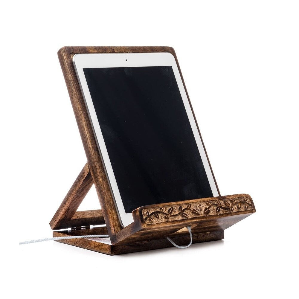 Handmade Aranyani Tablet and Book Stand (India) - 7.5 L, 10.25 H