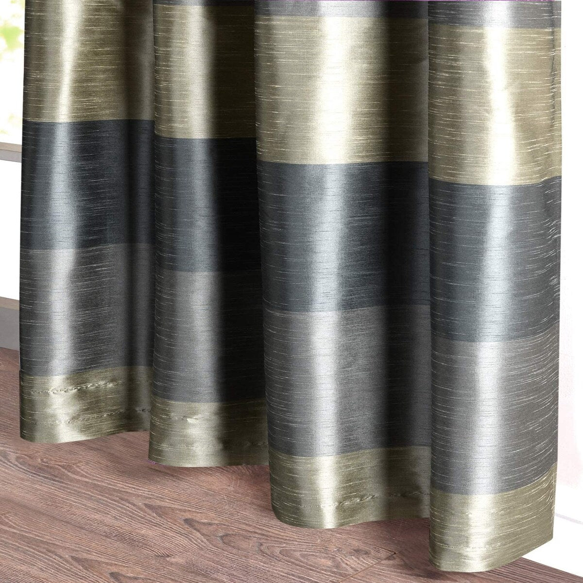 Deco Window 2 Pcs Blackout Curtain Panels Room Darkening Privacy with Thermal Insulation & Eyelets