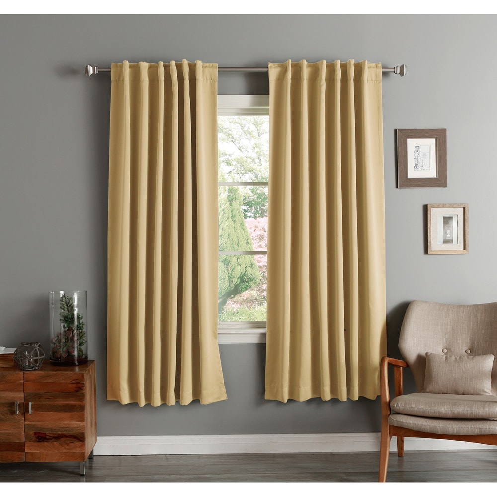 Aurora Home Insulated 72-inch Thermal Blackout Curtain Panel Pair - 52 x 72