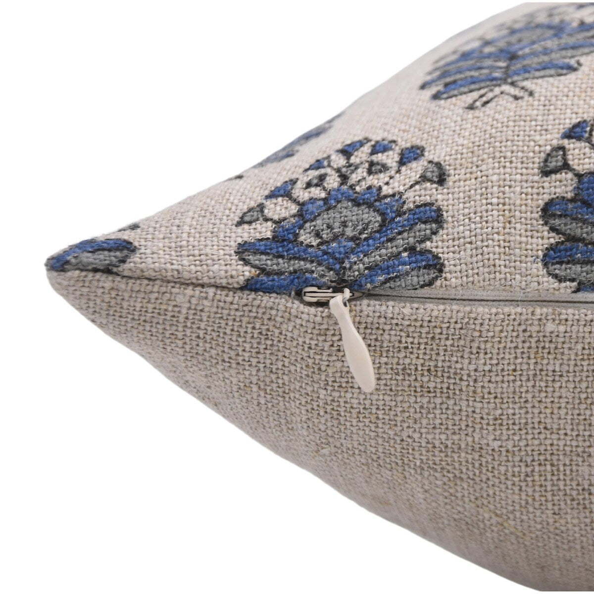 Fabdivine Linen Bohemian Block print pillow Cover