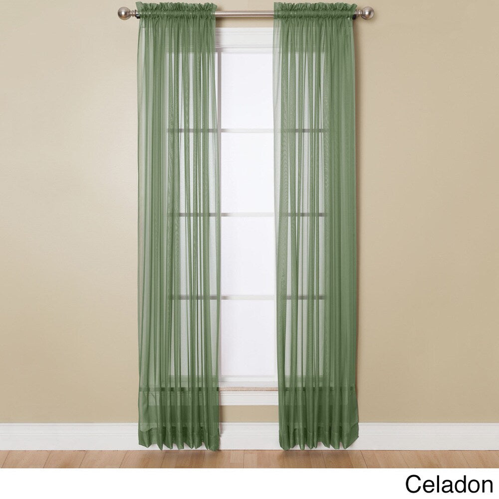 Miller Curtains Angelica 108-inch Rod Pocket Sheer Panel