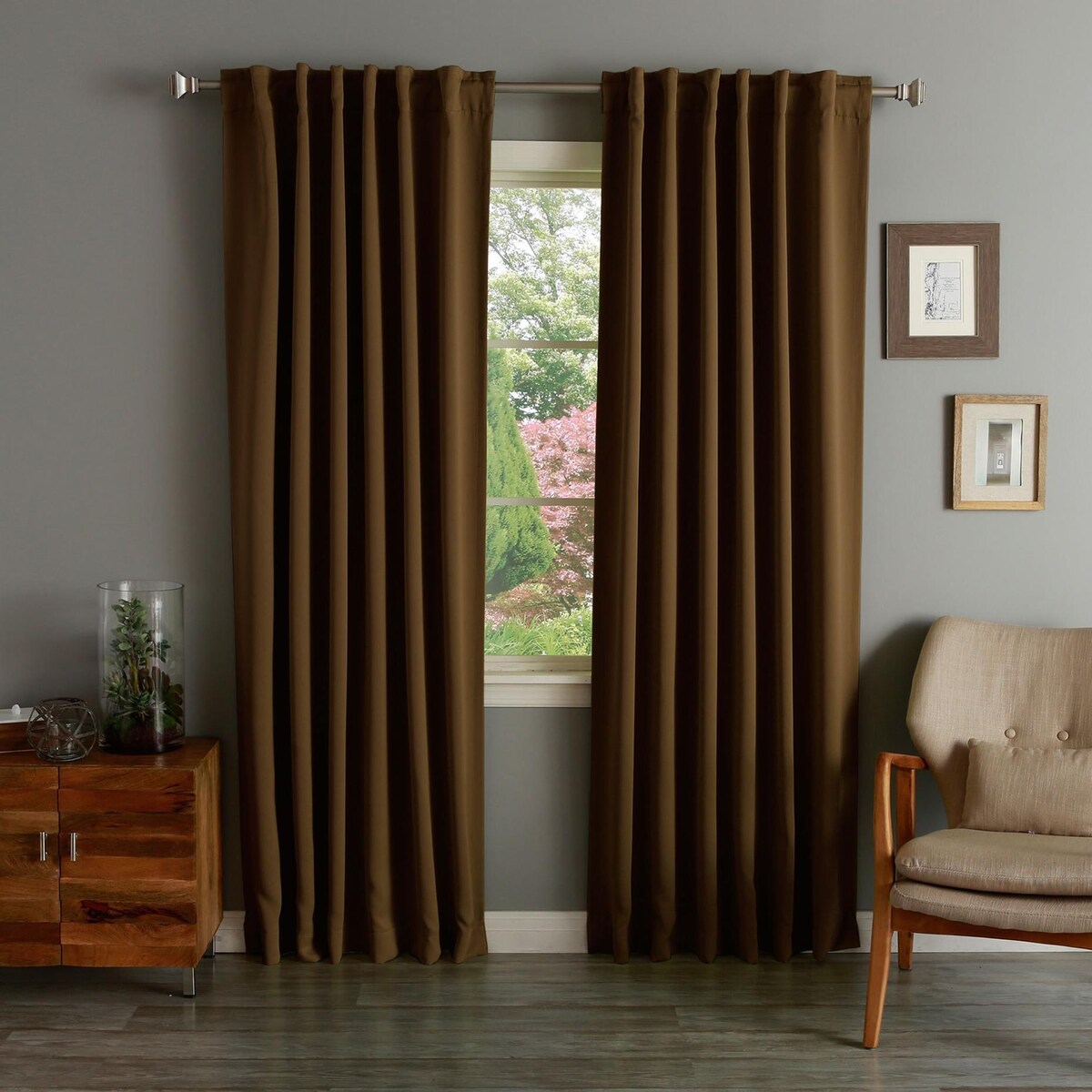 Aurora Home Insulated Thermal Blackout 84-inch Curtain Panel Pair - 52 x 84