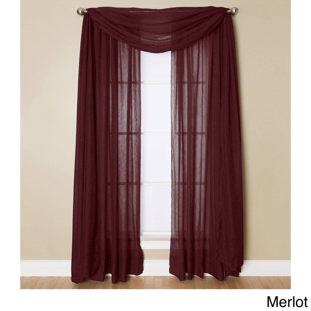 Miller Curtains Preston 216-inch Sheer Window Scarf