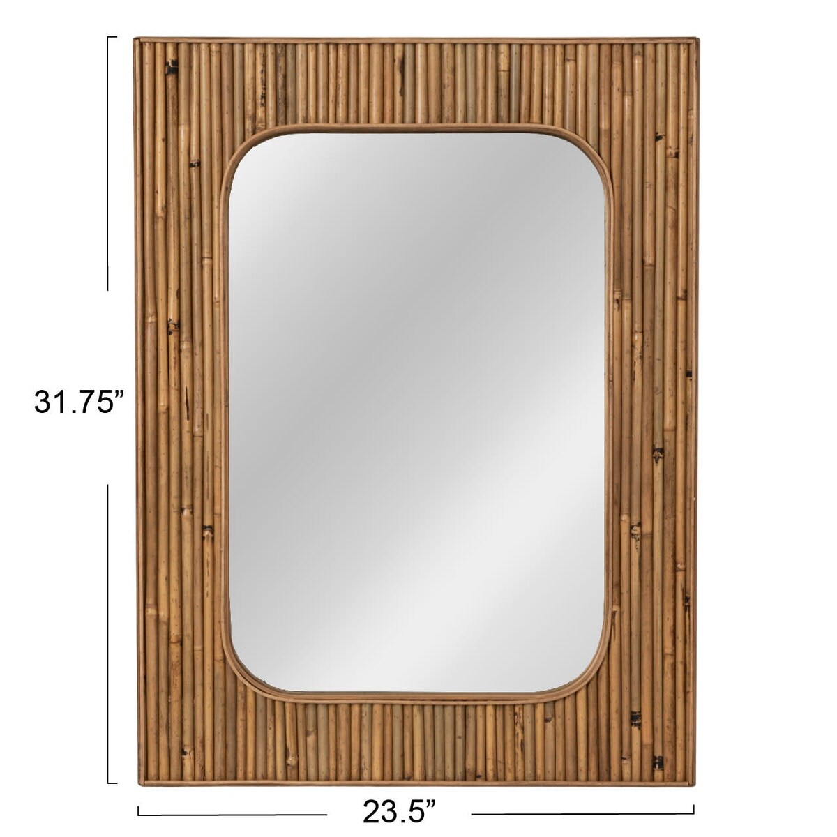 Rattan Framed Wall Mirror