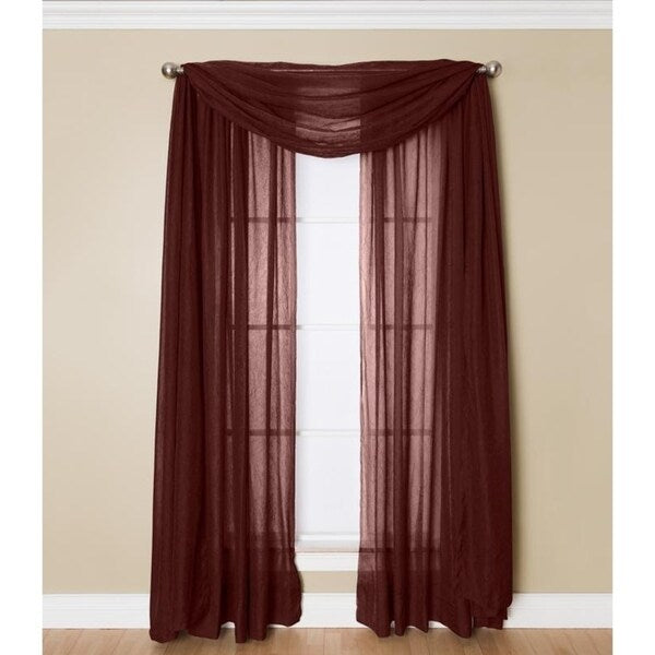 Miller Curtains Preston 216-inch Sheer Window Scarf