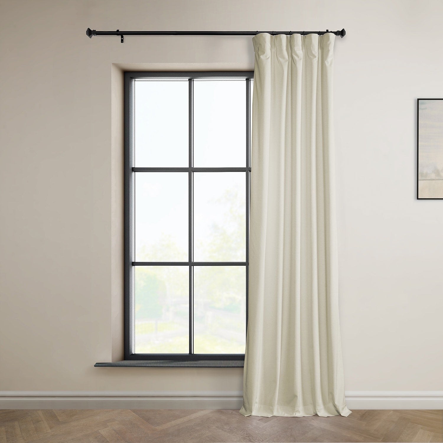 Exclusive Fabrics Plush Velvet Room Darkening Curtain (1 Panel)