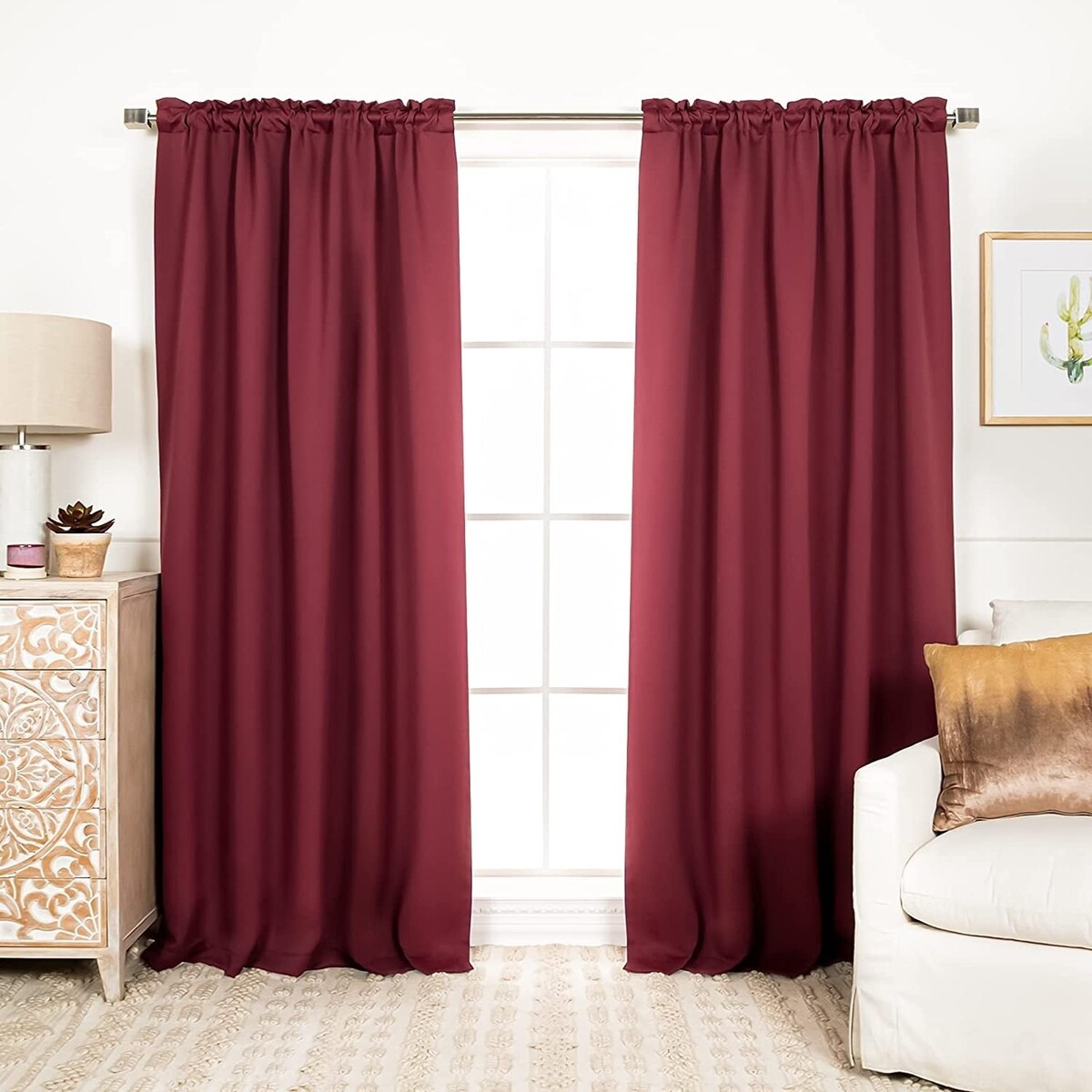 Aurora Home Insulated Thermal Blackout 84-inch Curtain Panel Pair - 52 x 84