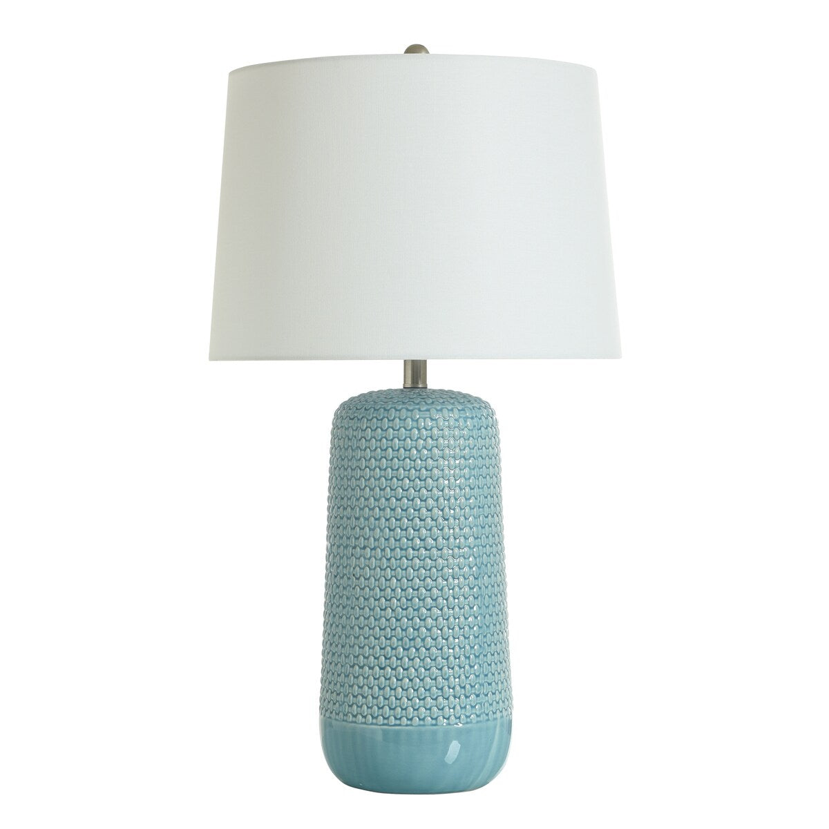 StyleCraft Galey - Woven Wicker Textured Design Table Lamp