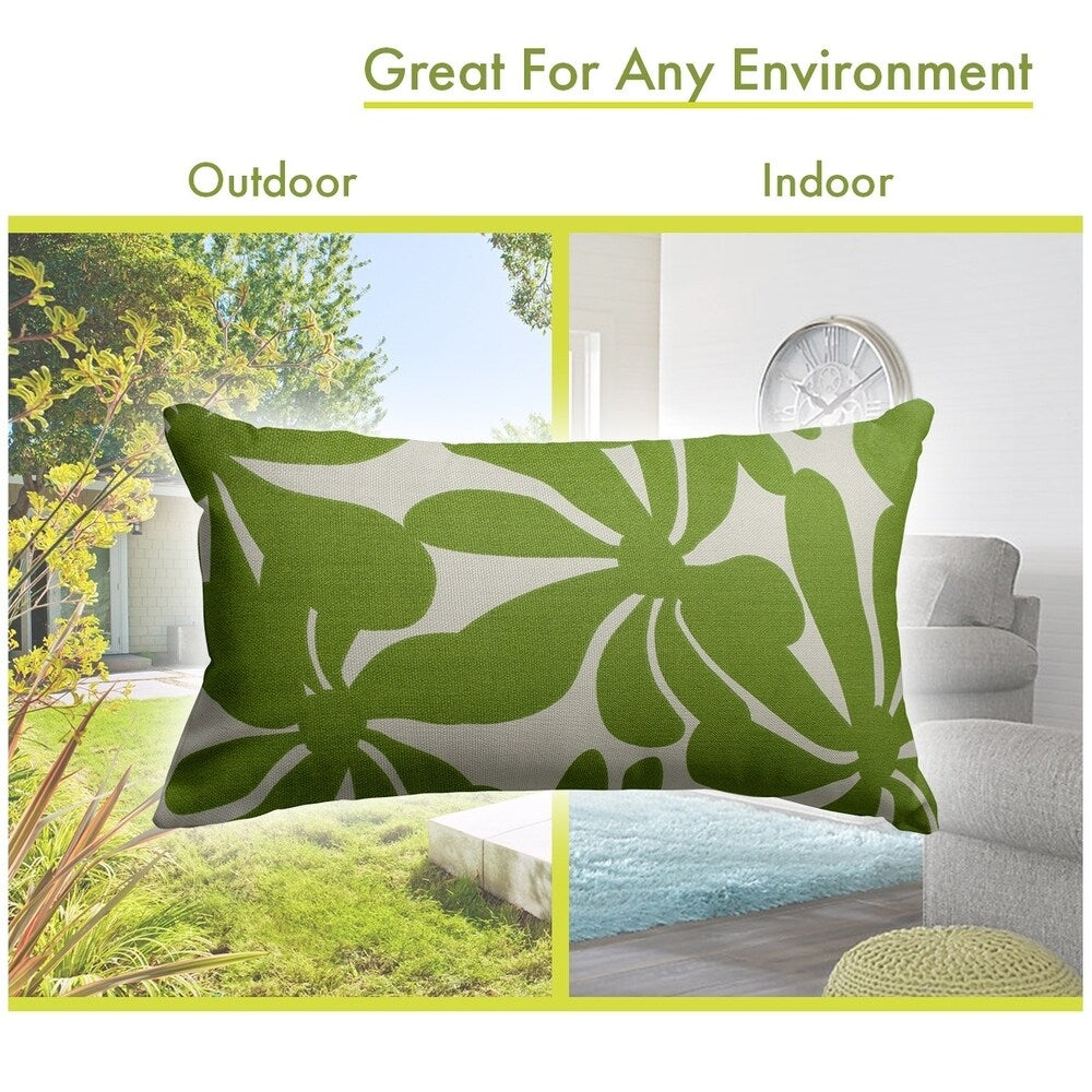 Majestic Home Goods Indoor Outdoor Plantation Small Decorative Throw Pillow 20 X 12