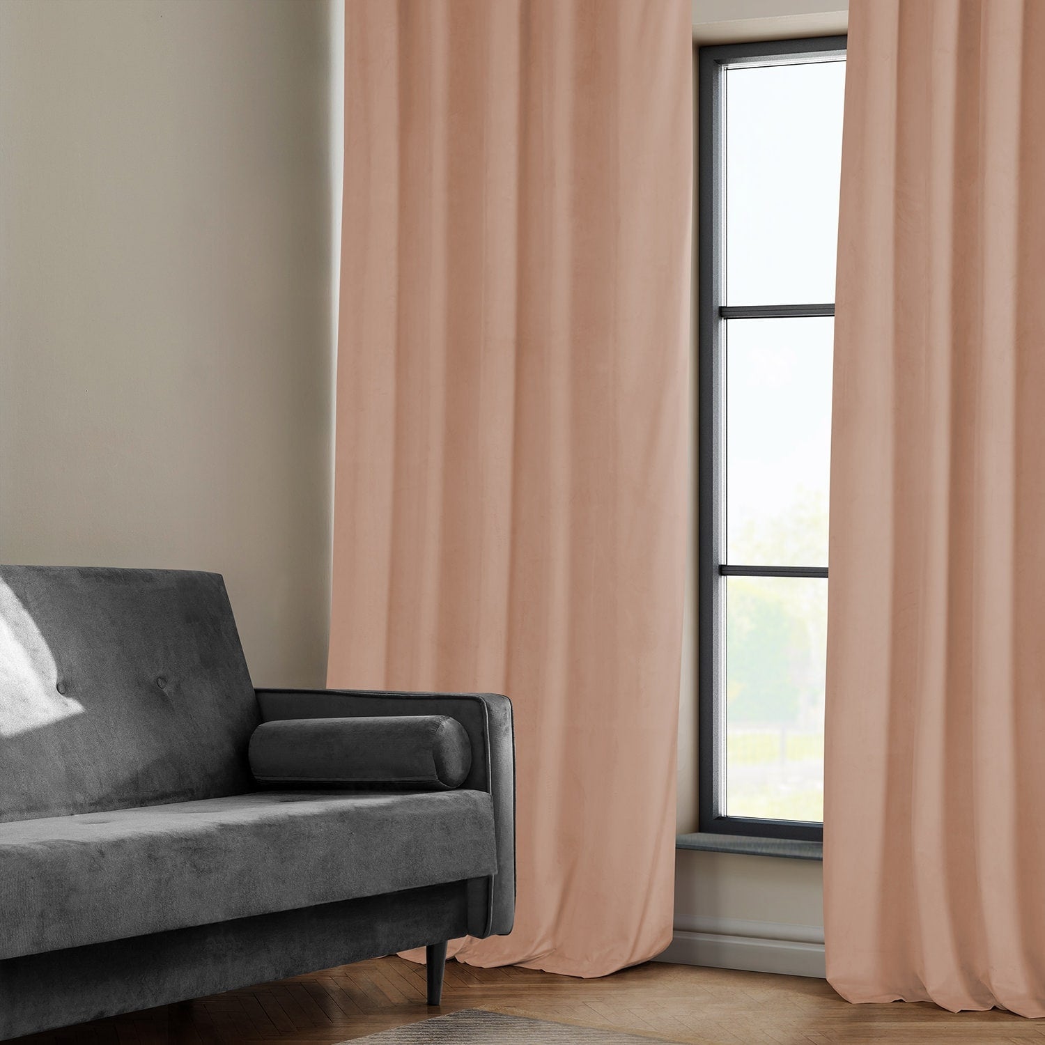 Exclusive Fabrics Plush Velvet Room Darkening Curtain (1 Panel)