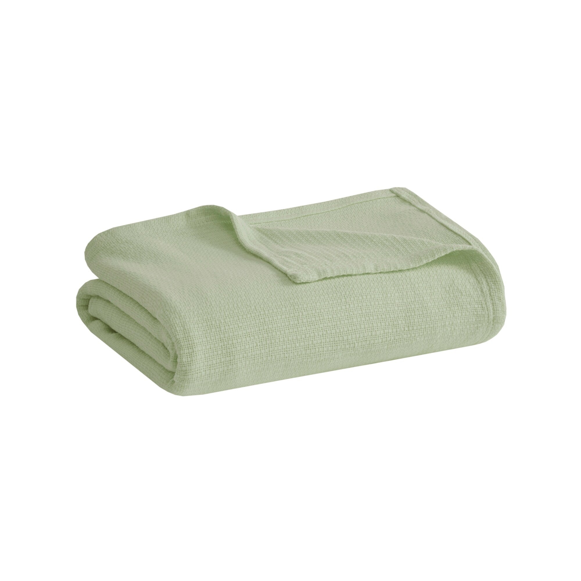 Madison Park Freshspun Basketweave Cotton Blanket