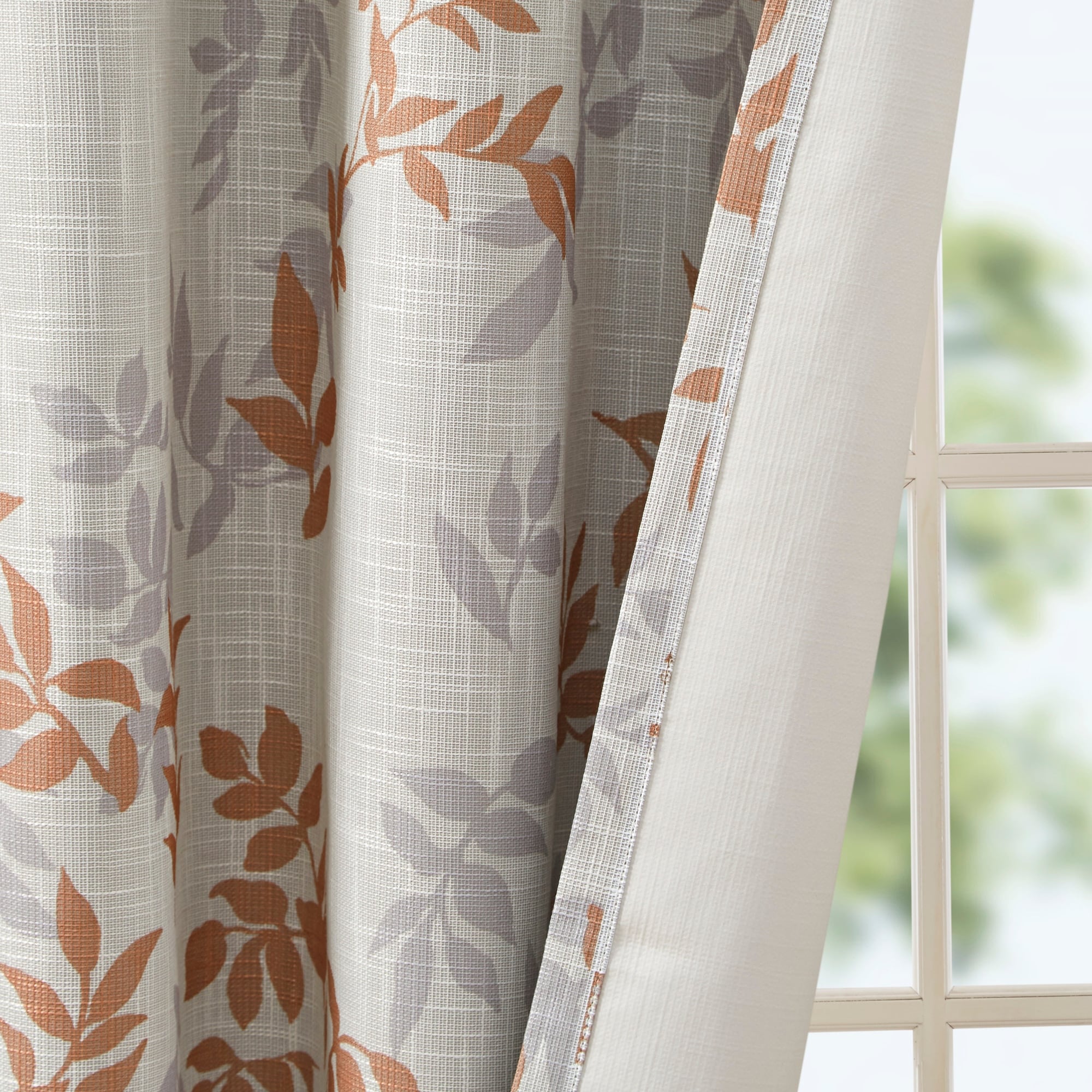 SunSmart April Printed Botanical Blackout Curtain Panel