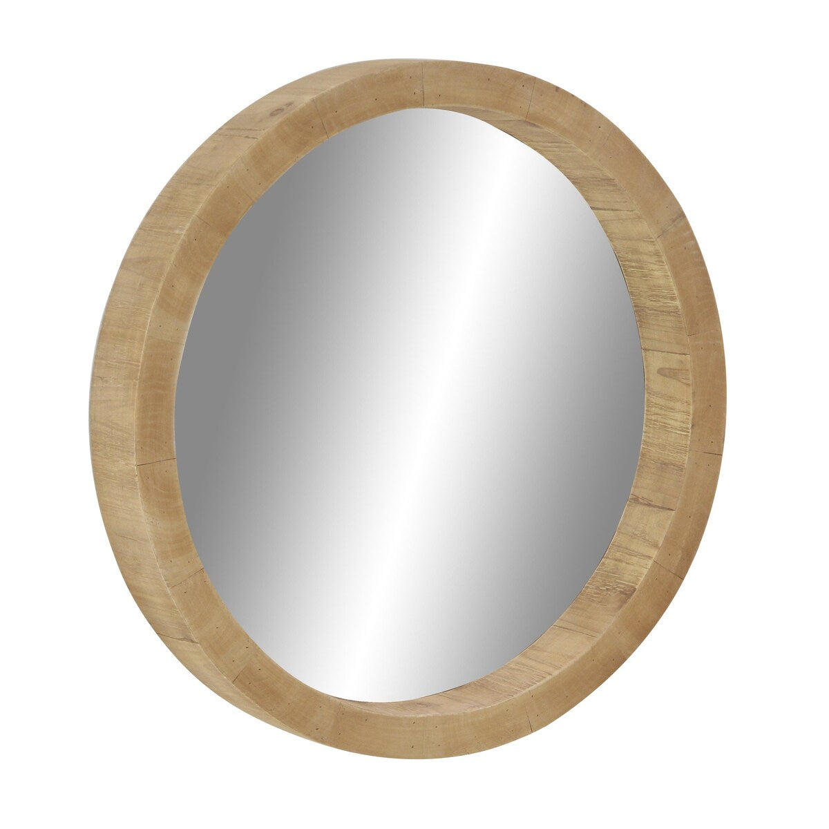 Wood Minimalistic Room Wall Mirror - Brown - Roche River Decor