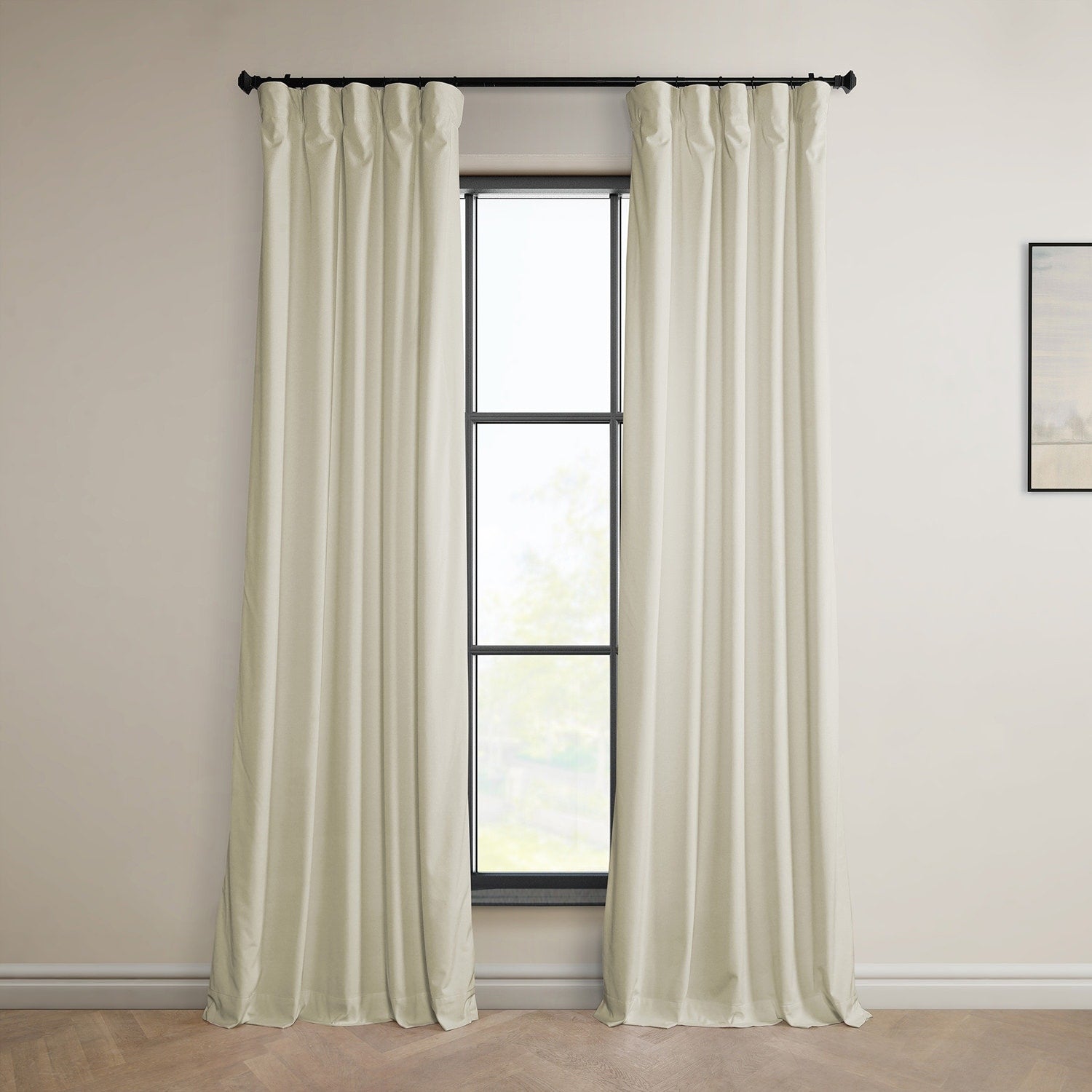 Exclusive Fabrics Plush Velvet Room Darkening Curtain (1 Panel)