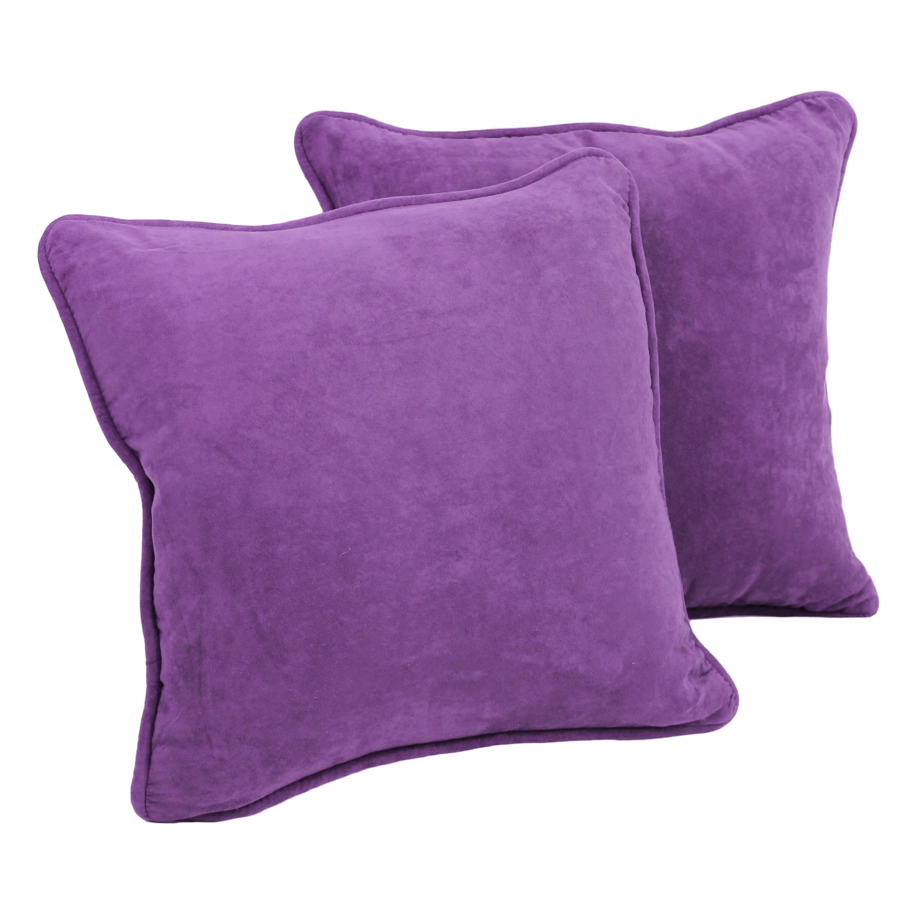 18-inch Microsuede Accent Throw Pillow (Set of 2)