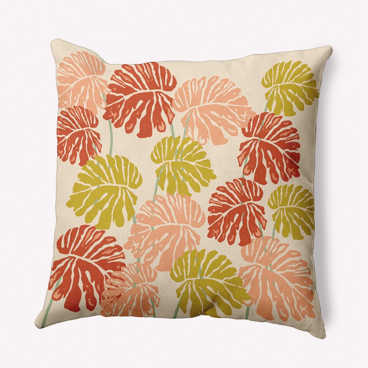 Big Leaves Decorative Throw Pillow