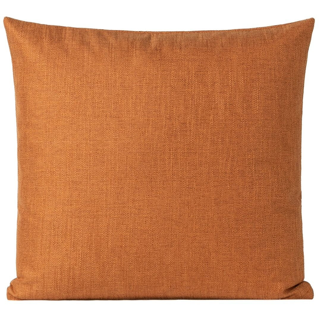 Vintage Slub Amber Throw Pillow