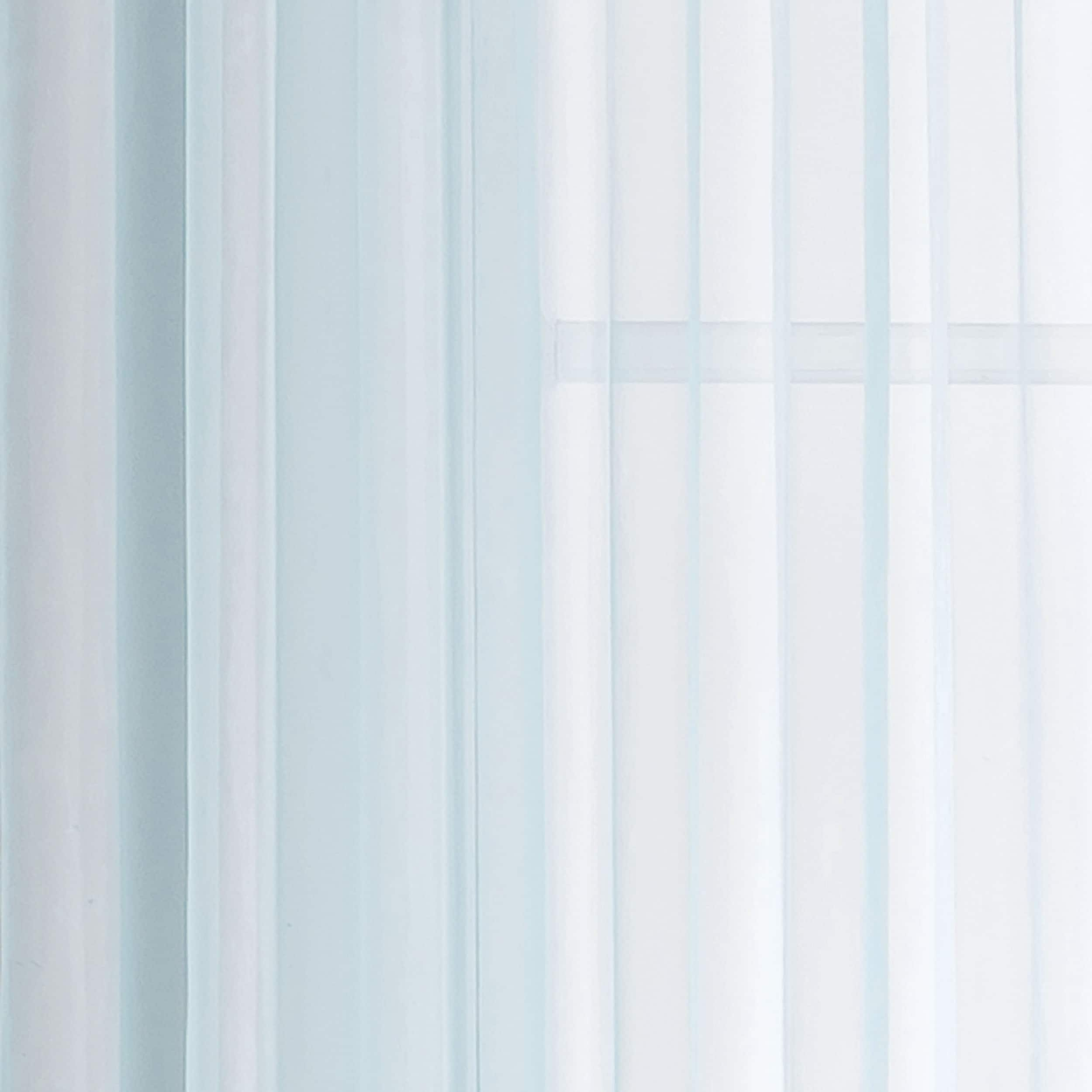 Window Elements Diamond Sheer Voile Extra Wide, 56 Inch Wide. Rod Pocket Curtain Panel