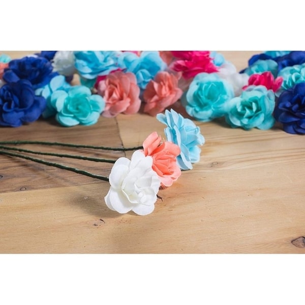 60PCS Artificial Rose Flower Heads Bulk Wedding Baby Showers Crafts, Mix, 3