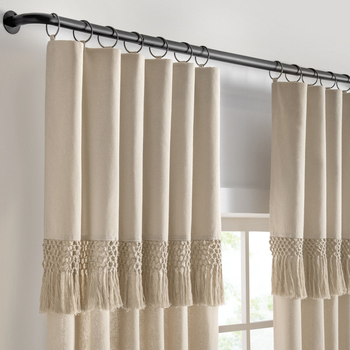 Mercantile Lucinda Light Filtering Ringed Window Curtain Panel