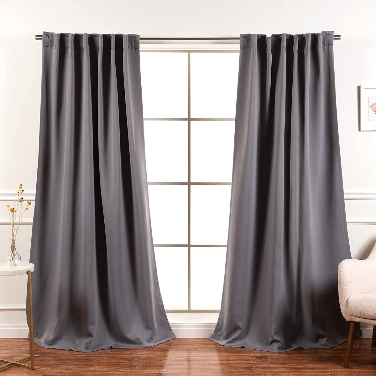 Aurora Home Insulated Thermal Blackout 84-inch Curtain Panel Pair - 52 x 84