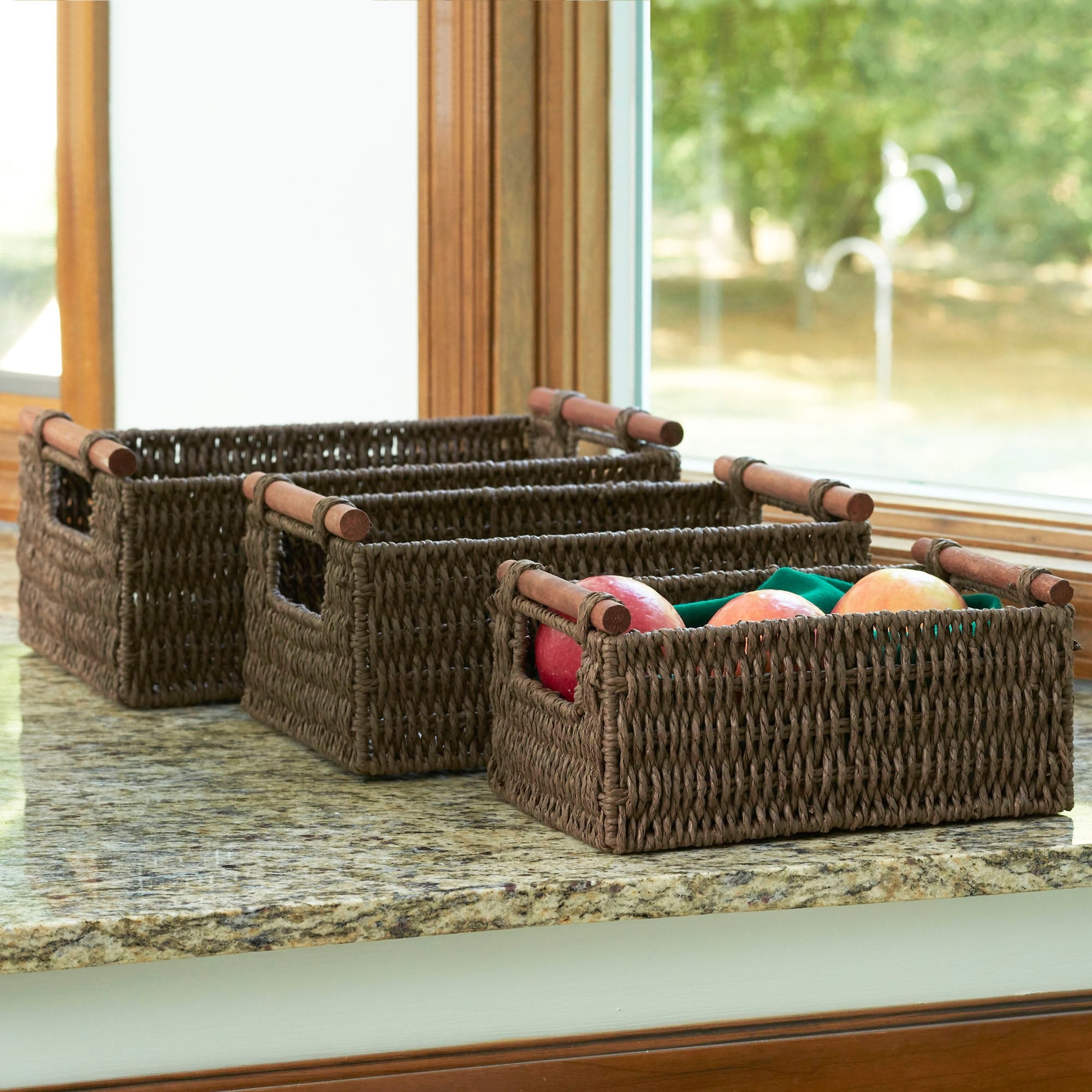 Household Essentials Decorative Woven Baskets