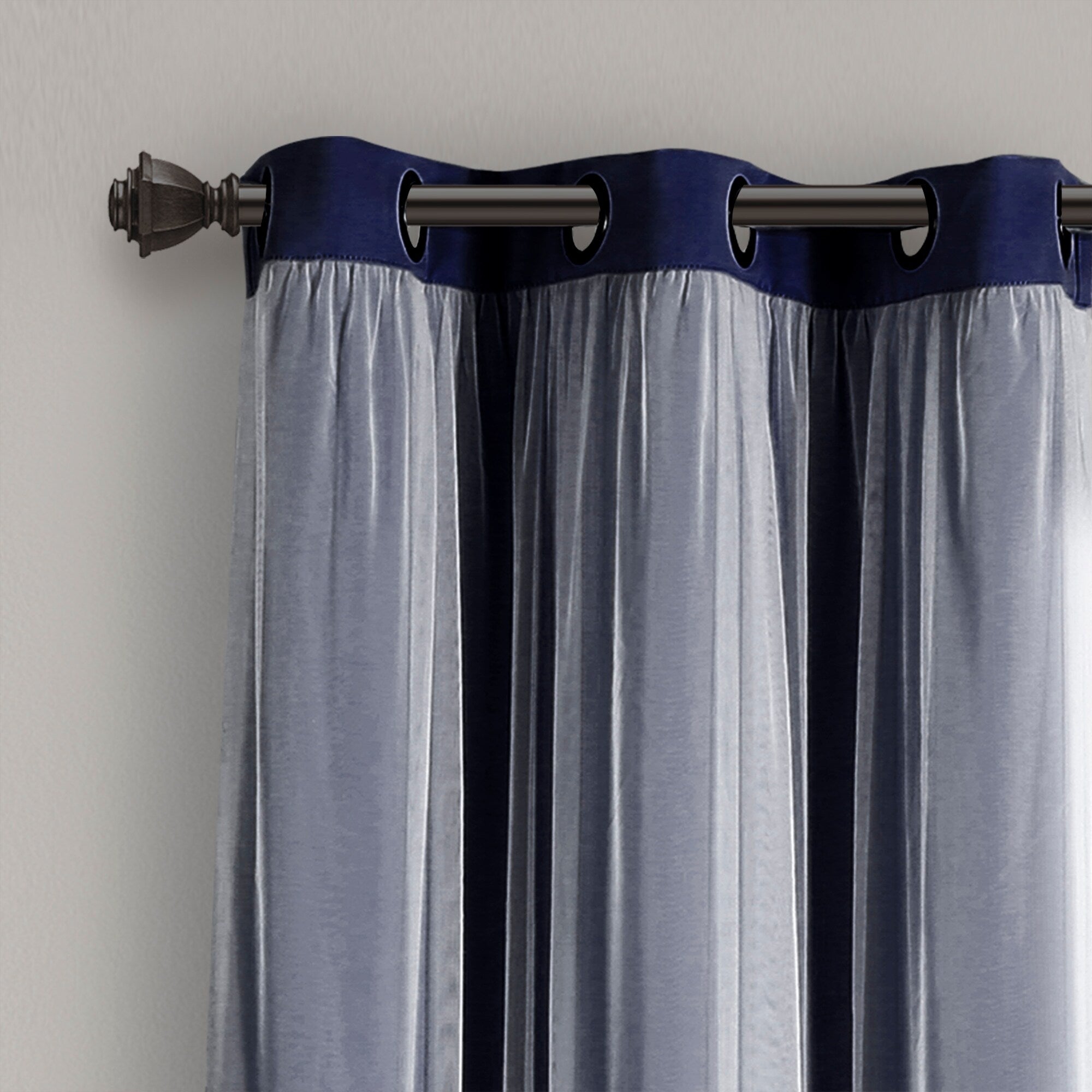 Lush Decor Grommet Sheer Panel Pair with Insulated Blackout Lining