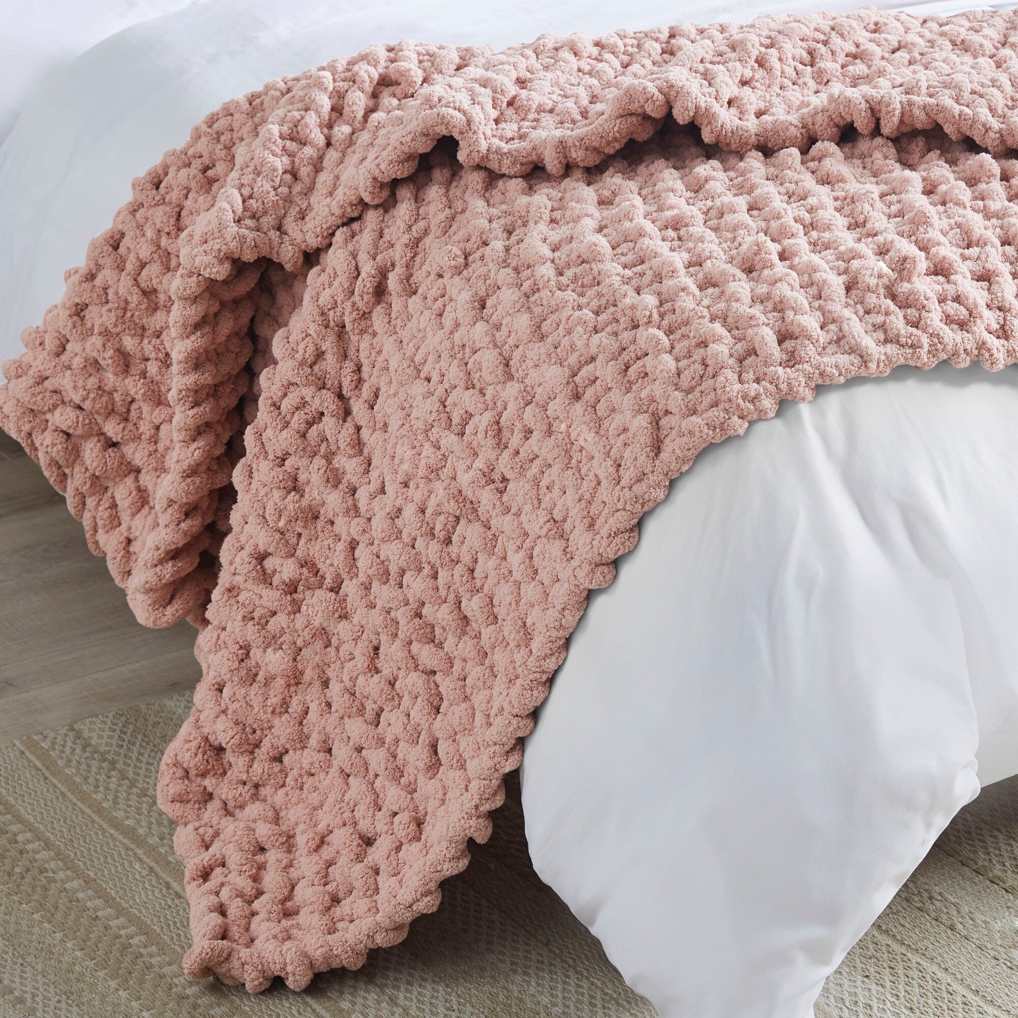 Madison Park Chenille Chunky Knit Throw 50x60