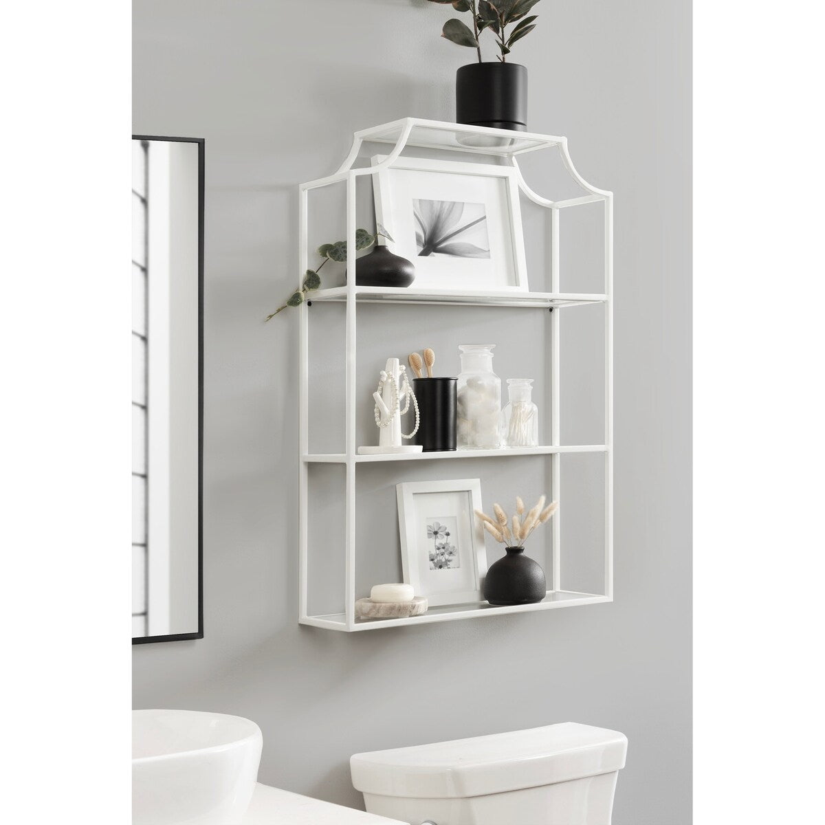 Kate and Laurel Ciel 4-tier Wall Shelf