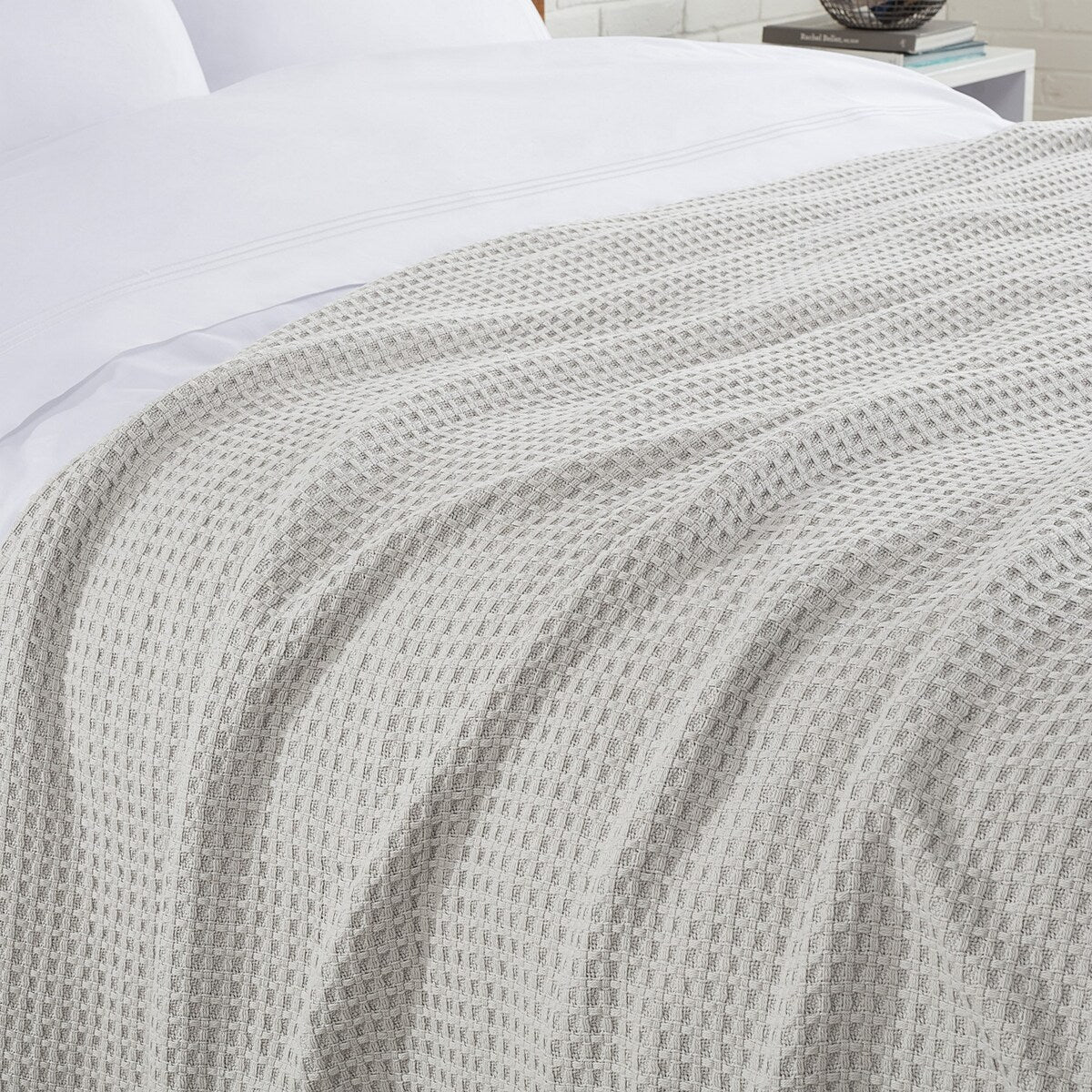 Aston & Arden Waffle Weave Cotton Blanket