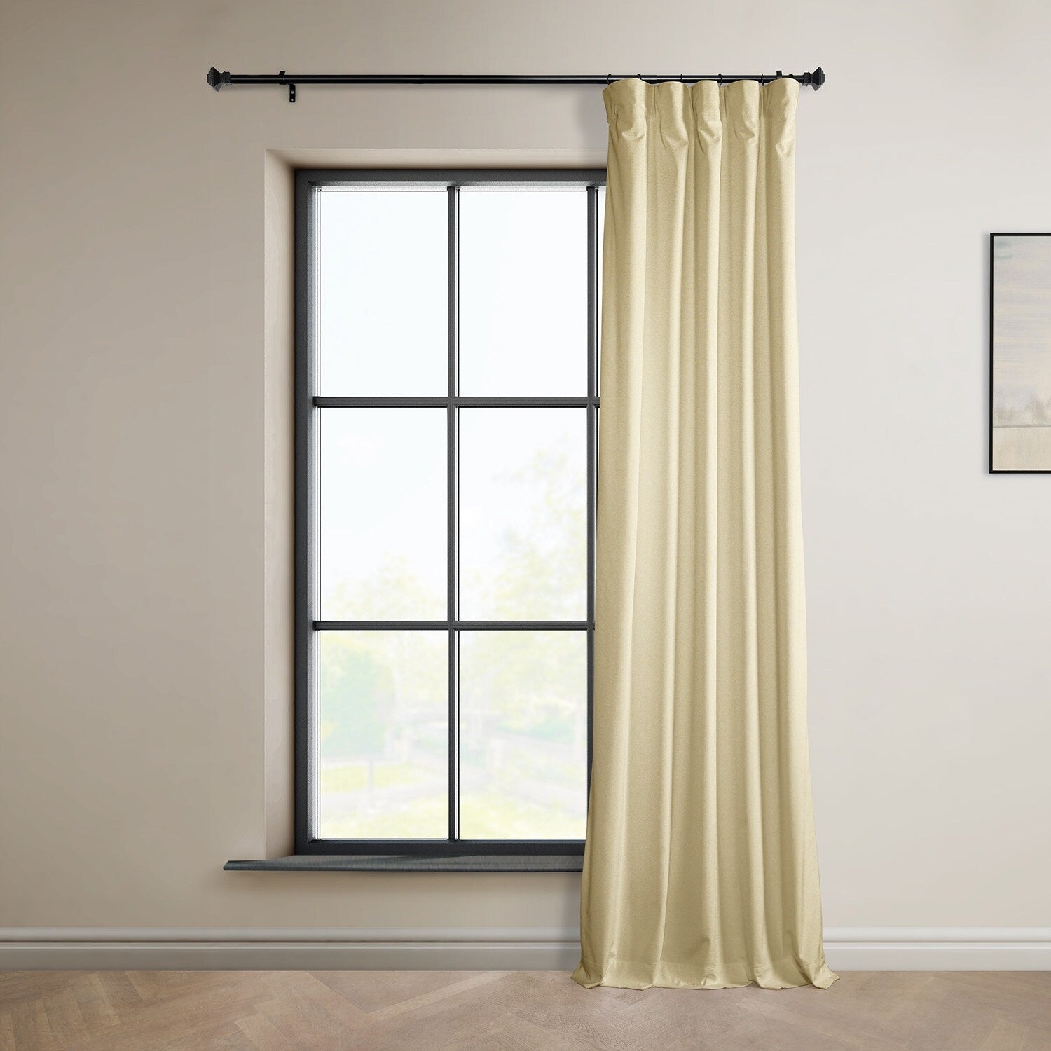 Exclusive Fabrics Plush Velvet Room Darkening Curtain (1 Panel)