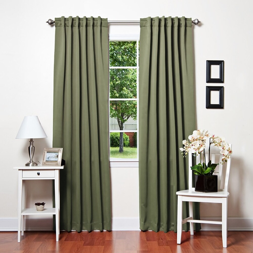 Aurora Home Insulated Thermal Blackout 84-inch Curtain Panel Pair - 52 x 84