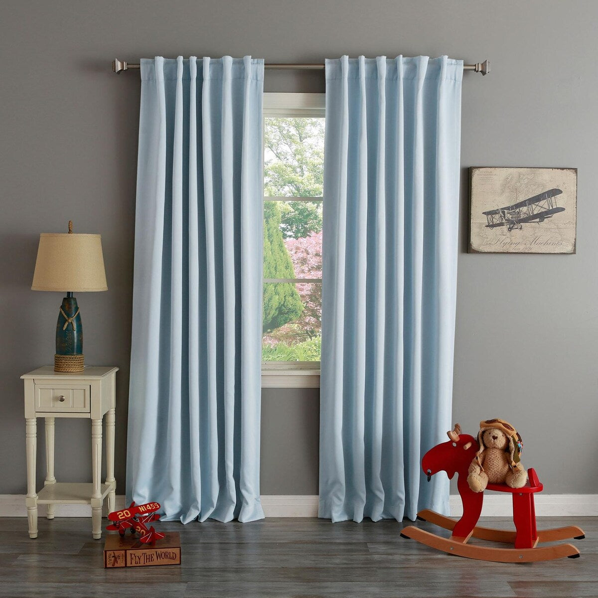 Aurora Home Insulated Thermal Blackout 84-inch Curtain Panel Pair - 52 x 84