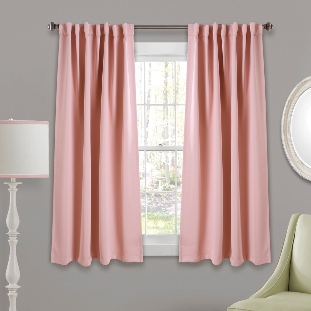 Porch & Den Linda Insulated Back Tab Blackout Window Curtain Panel Pair