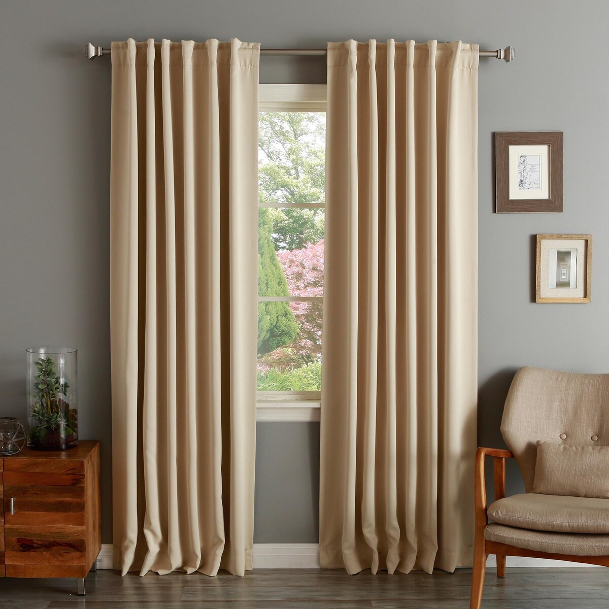 Aurora Home Insulated Thermal Blackout 84-inch Curtain Panel Pair - 52 x 84