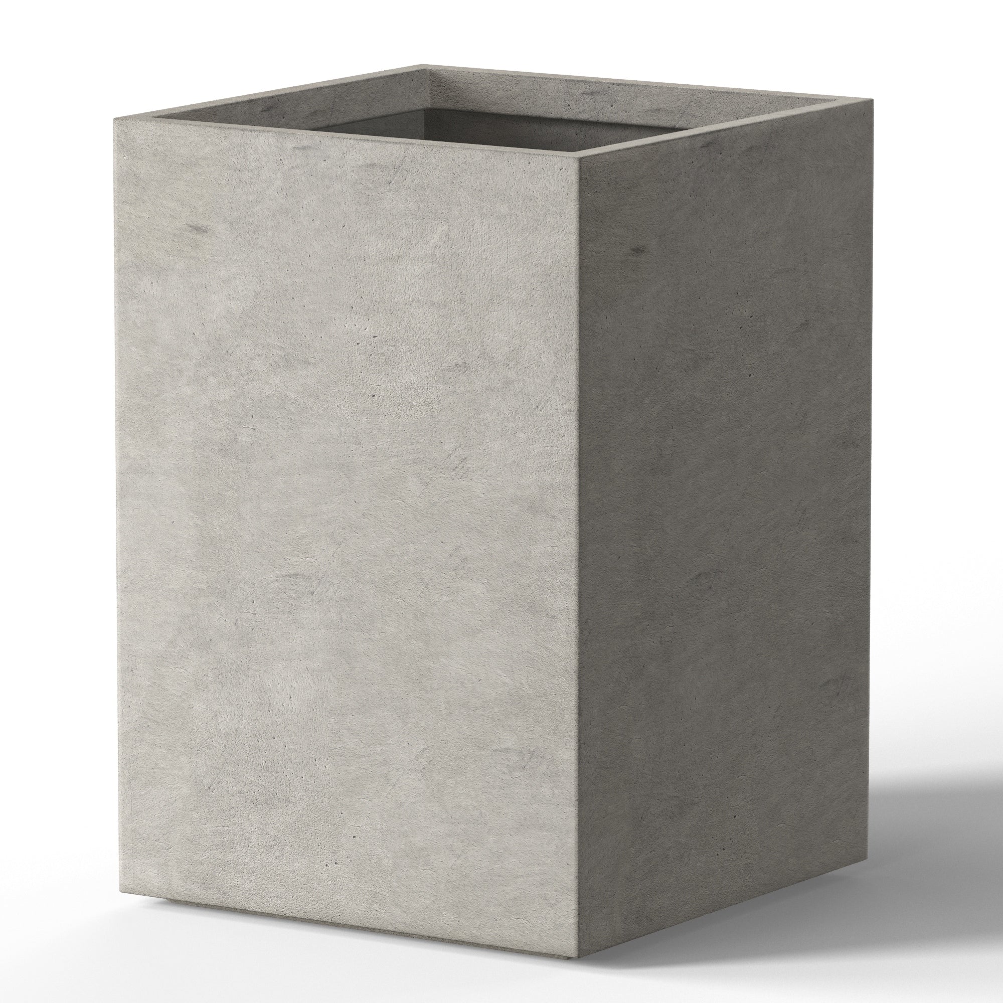 Tall Concrete Rectangle Plant Boxes / Large Indoor and Outdoor Flower Planters