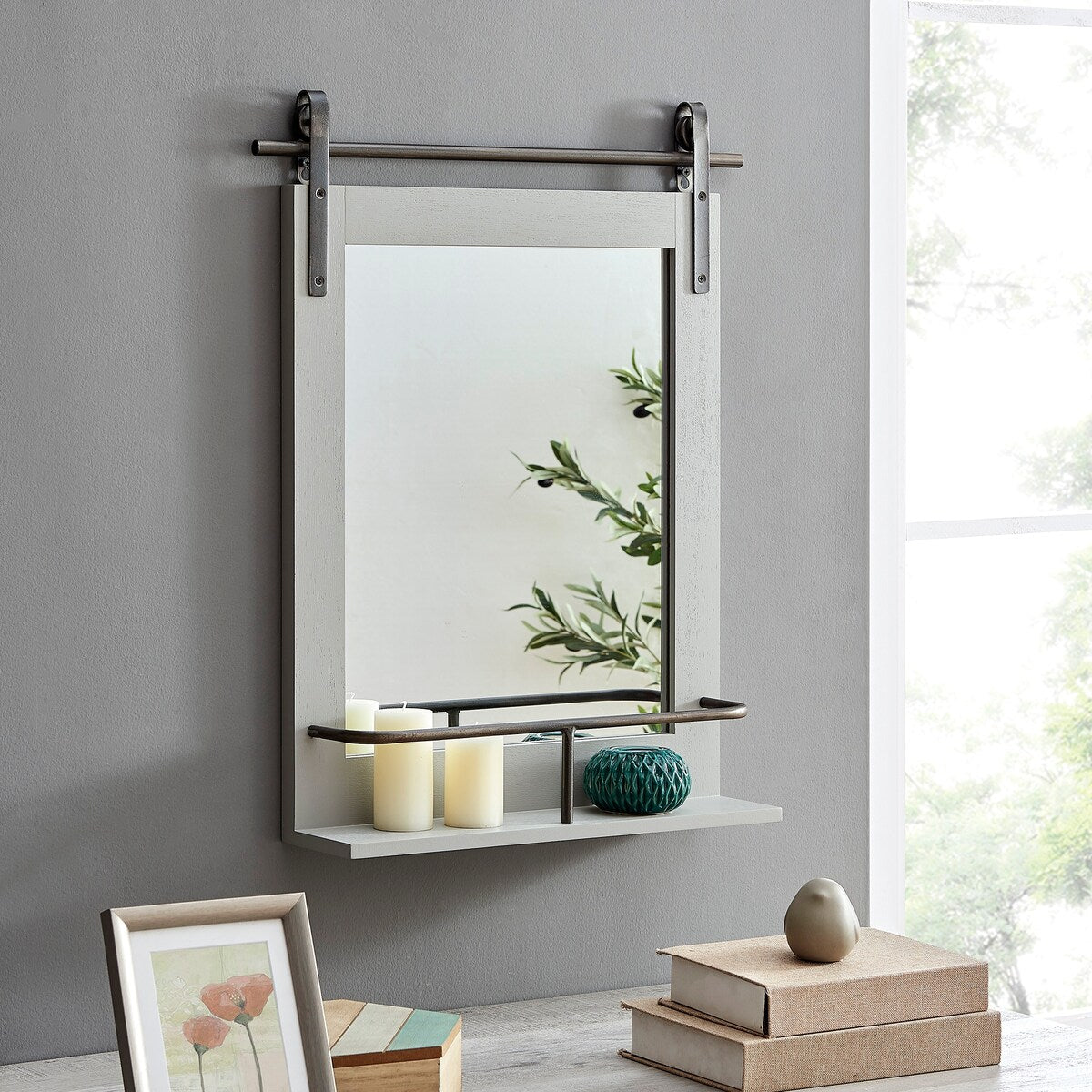 FirsTime & Co. Ingram Farmhouse Barn Door Mirror