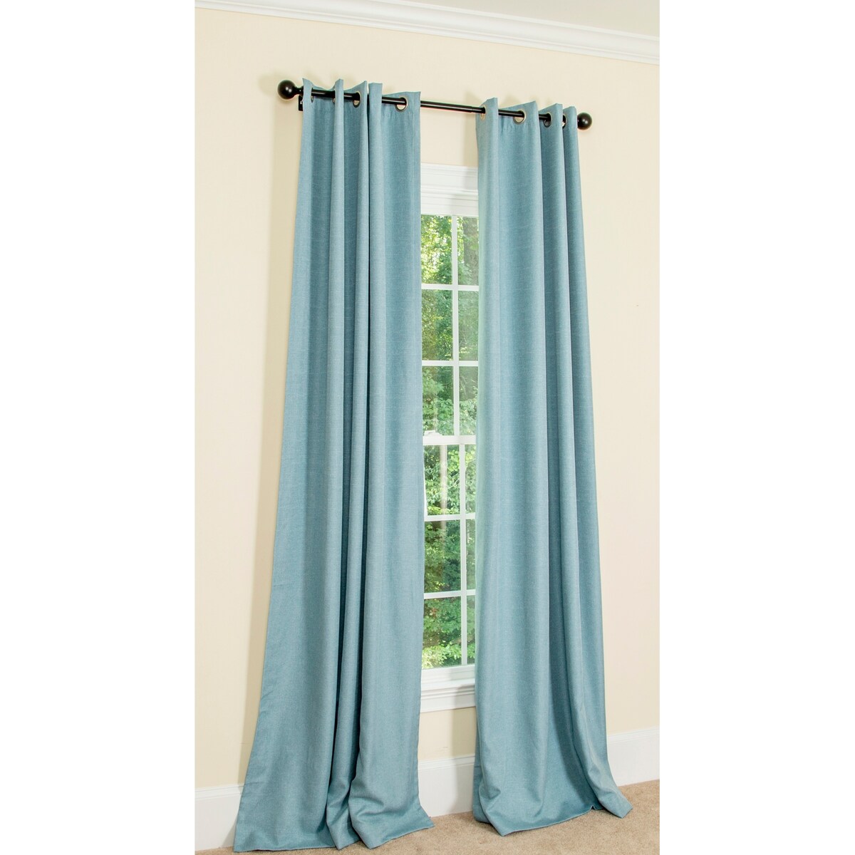 Elle 100% Blackout Grommet Curtains, 2 Panels