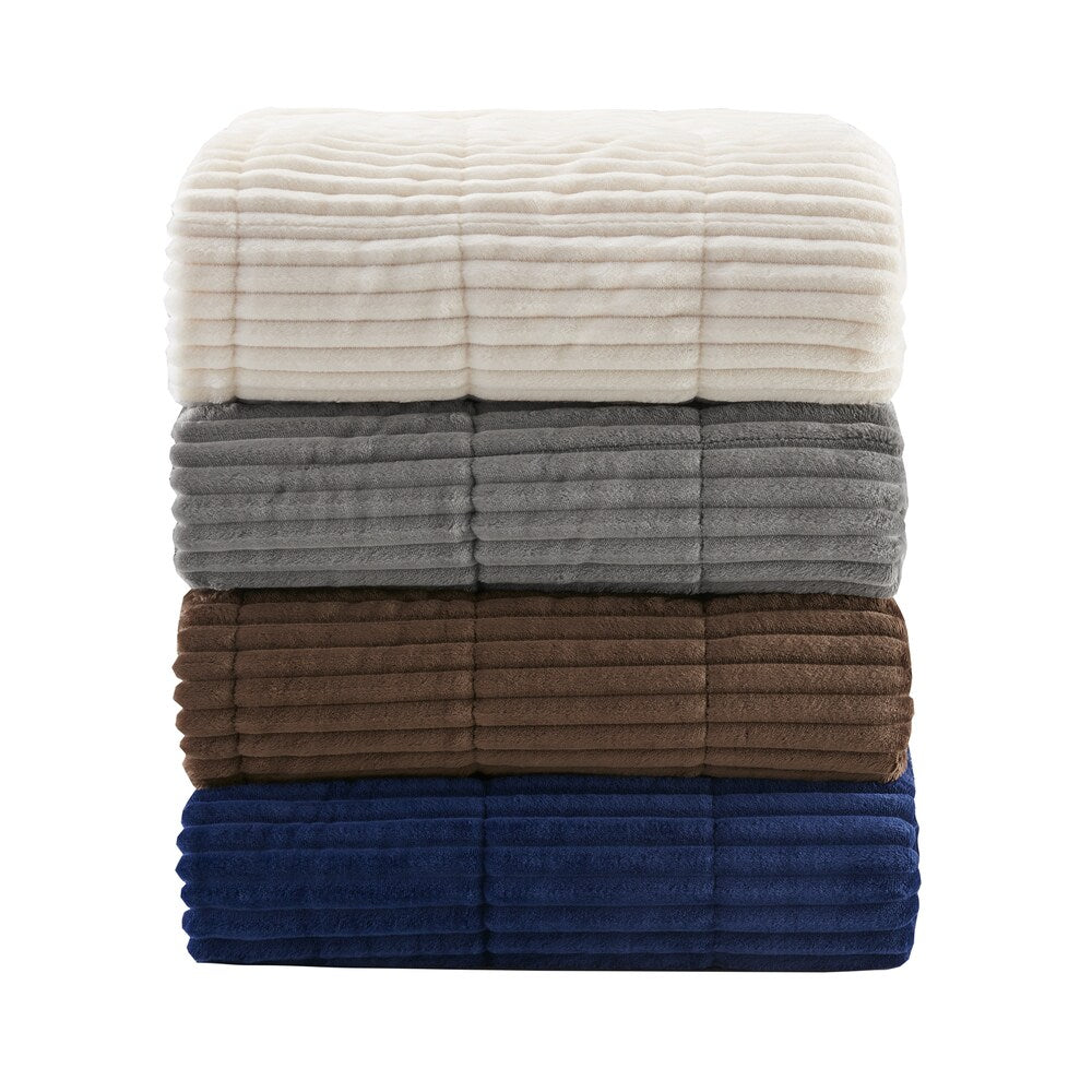 Madison Park Parker Oversized Plush Down Alternative Filled Throw