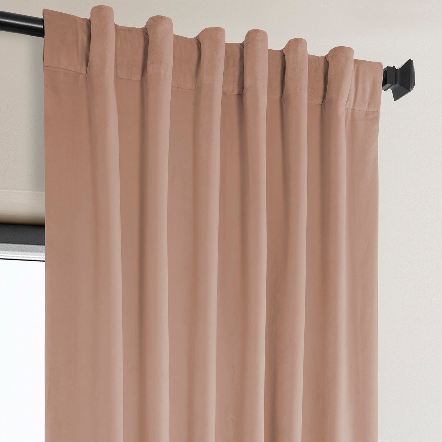 Exclusive Fabrics Plush Velvet Room Darkening Curtain (1 Panel)