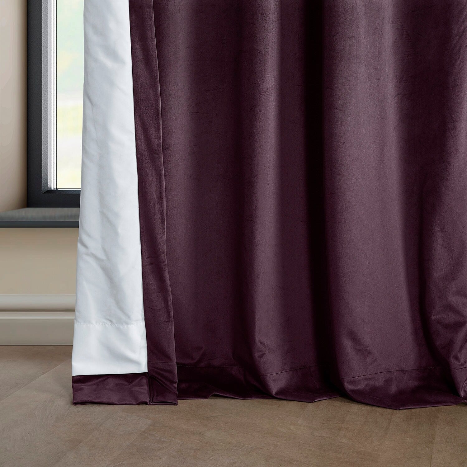 Exclusive Fabrics Plush Velvet Room Darkening Curtain (1 Panel)