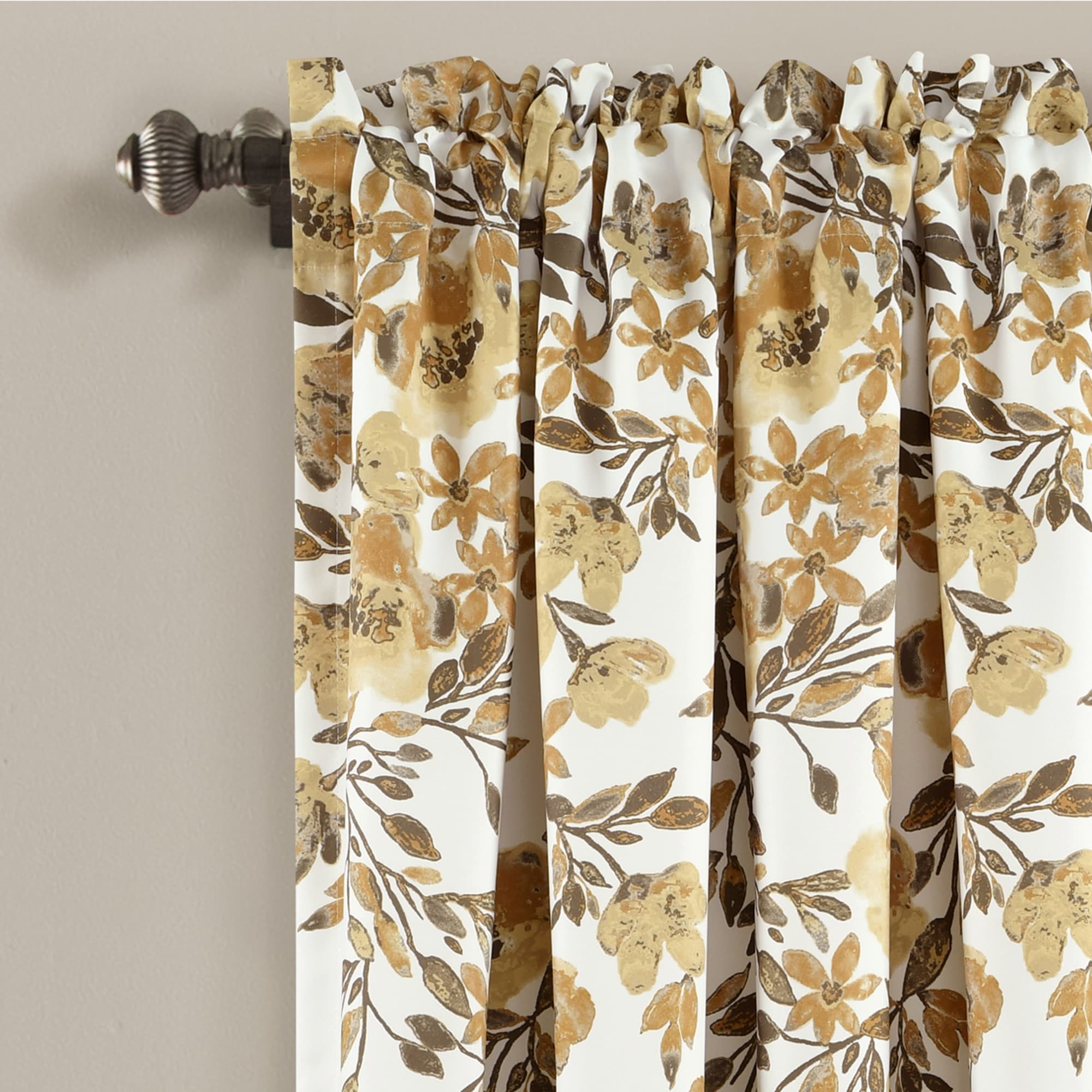 Porch & Den Elcaro Floral Room Darkening Curtain Panel Pair