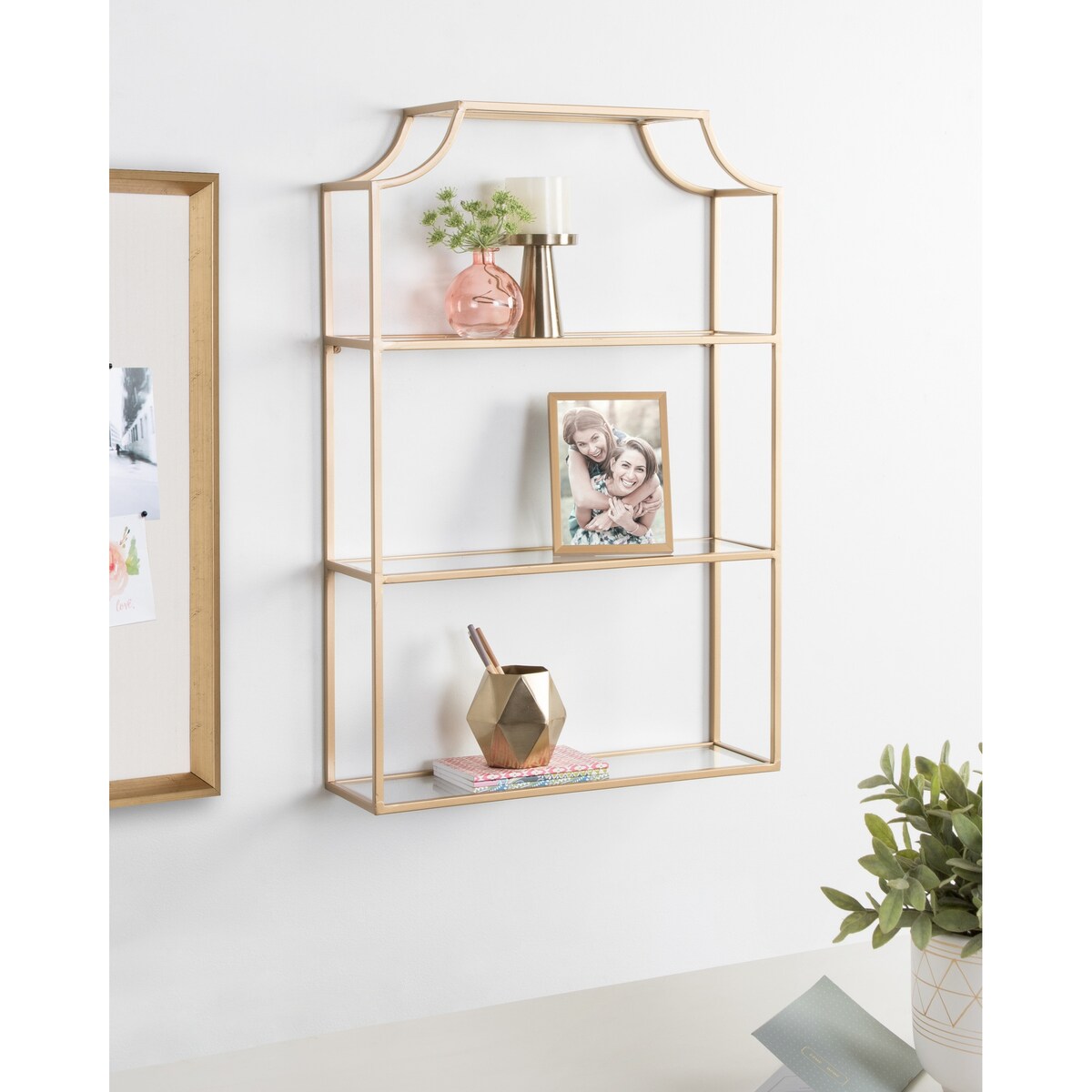 Kate and Laurel Ciel 4-tier Wall Shelf