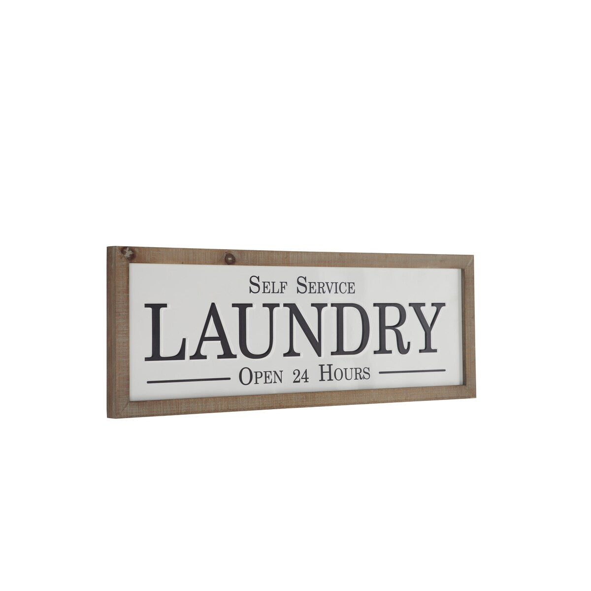 Metal Sign Laundry Home Wall Decor - White - Roche River Decor