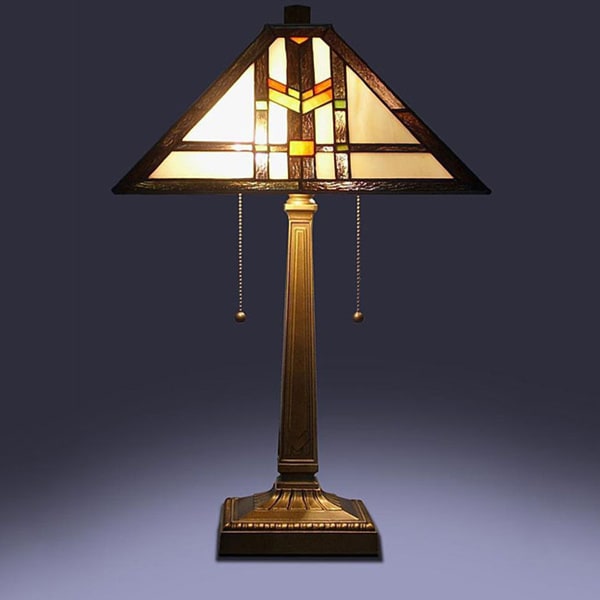 Tiffany Style Mission Table Lamp