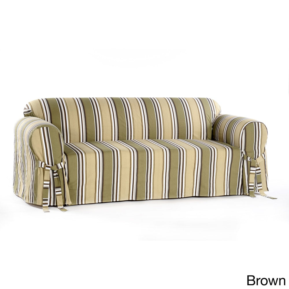 Classic Slipcovers Classic Stripe Sofa Slipcover