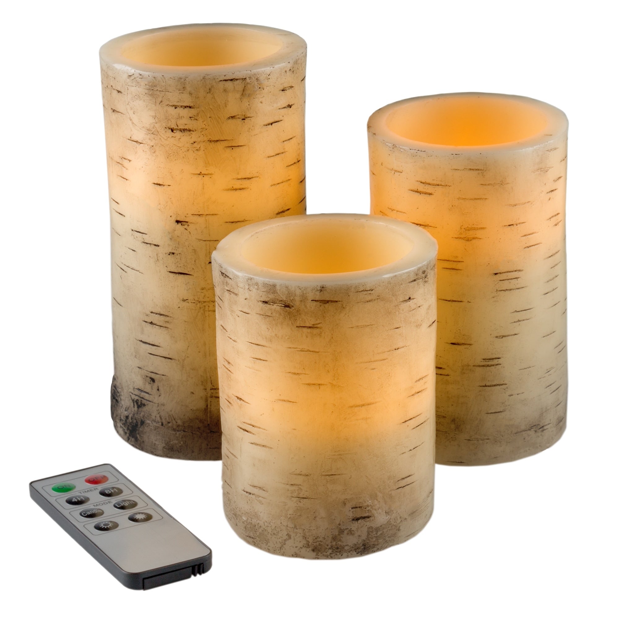 Windsor Home Birch Bark Flameless Candles