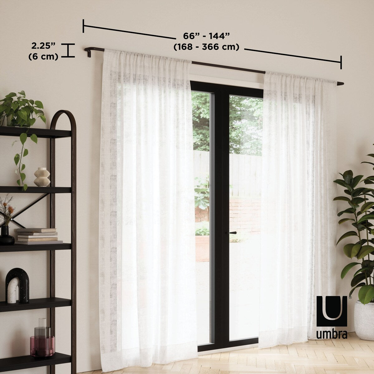 Umbra TWLIGHT Room-Darkening Curtain Rod