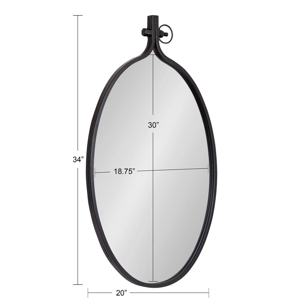 Kate and Laurel Yitro Round Wall Mirror