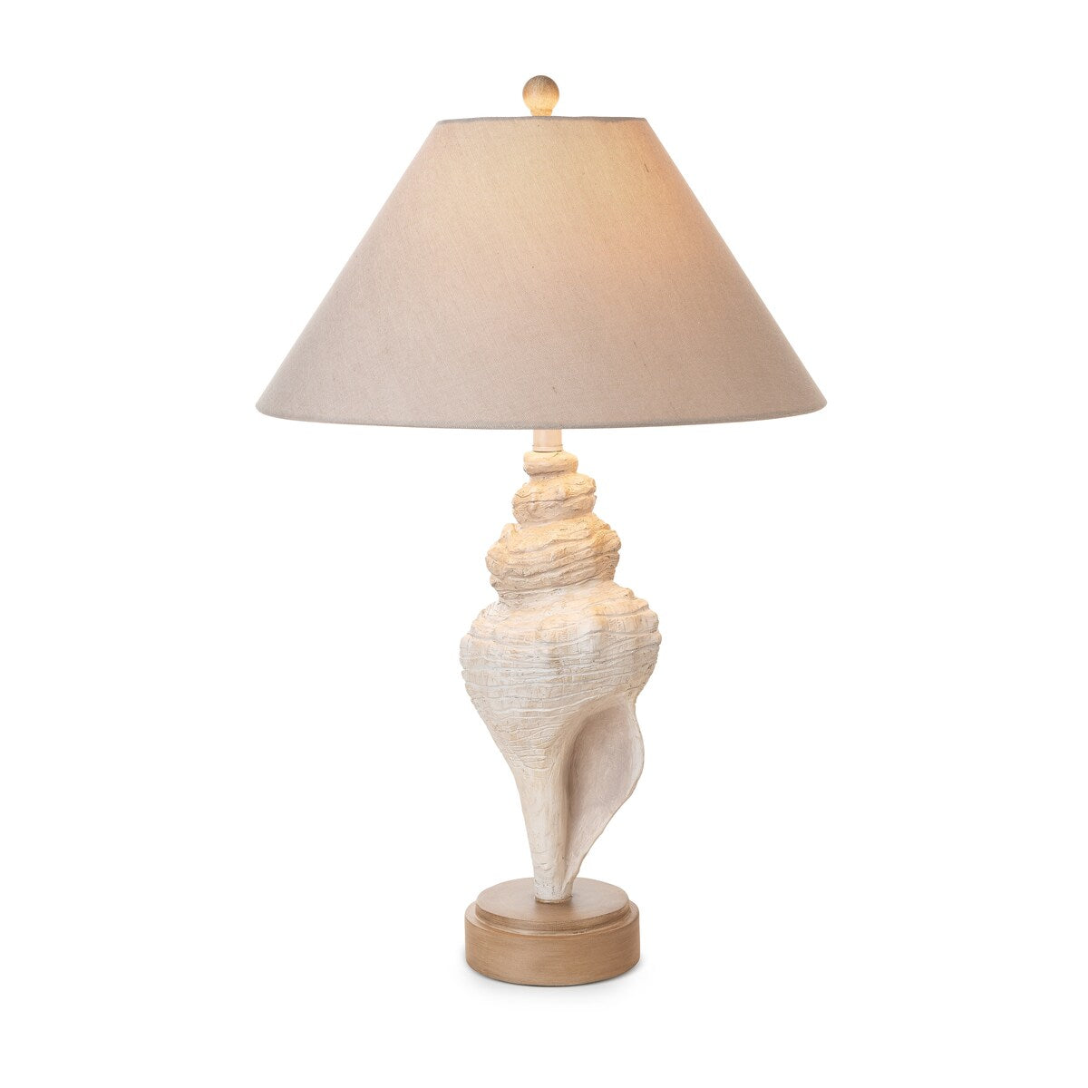 Lux Lighting Baldweyn Conch, 30 Seashell Coastal Table Lamps, (Set of 2) 3-Way Switch